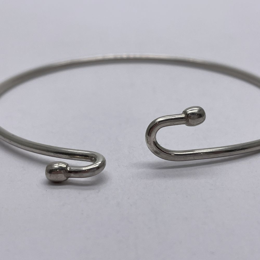 Tiffany Double Hook Wire Bangle Silver - image 7